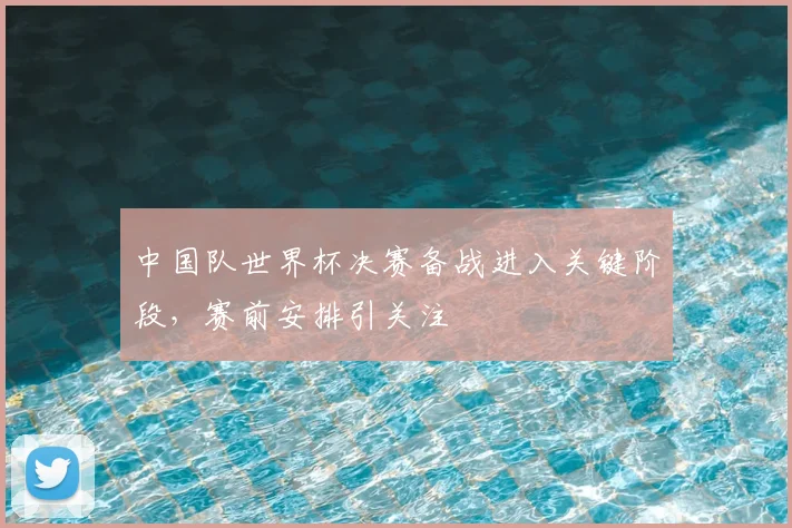 中国队世界杯决赛备战进入关键阶段,赛前安排引关注